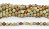 Opal blue African Polished Round 8mm strand-beads incl pearls-Beadthemup