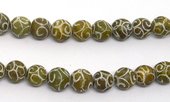 Jade dyed hand Carved Round 12mm EACH BEAD-beads incl pearls-Beadthemup