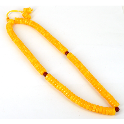 Resin beads Rondel 12x5mm 55cm long