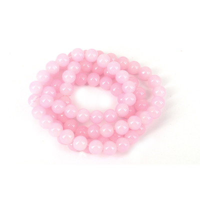 Glass bead strand 80cm long 10mm Pink