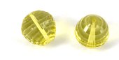 Lemon Quartz Lazer Cut Onion 10mm PAIR-beads incl pearls-Beadthemup
