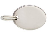 Sterling Silver Quality Tag oval 7.3x5.5 5 pack-findings-Beadthemup