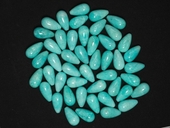 Amazonite A- peru 12x22mm Briolette PAIR-beads incl pearls-Beadthemup