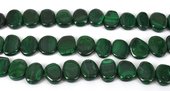 Malachite Natural Polished flat oval 18x15mm EACH-beads incl pearls-Beadthemup