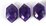Amethyst Faceted Shield 18x11mm EACH