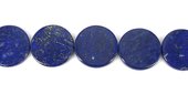 Lapis Natural Flat Round 30mm EACH-beads incl pearls-Beadthemup