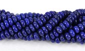 Lapis Natural Polished Roundel 6x10mm EA-beads incl pearls-Beadthemup