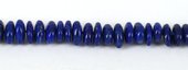 Lapis Natural Polished Roundel/Chip app 10x4mm EA-beads incl pearls-Beadthemup