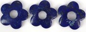 Lapis Natural  27mm Flower bead EACH-beads incl pearls-Beadthemup