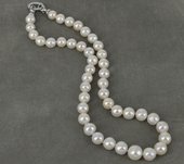 45cm Sterling Silver  & Fresh Water Edison 8-11mm Pearl neck-jewellery-Beadthemup