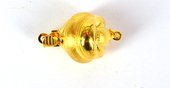 Vermeil Clasp 13mm Fancy round-findings-Beadthemup