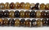 Agate banded Polished Rondel 14x18mm beads per strand 32Bead-beads incl pearls-Beadthemup