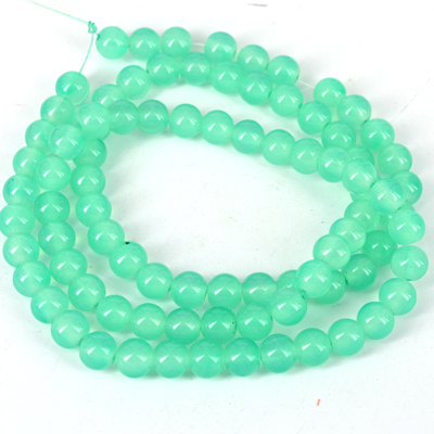Glass bead strand 80cm long 10mm Sea Green