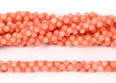 Coral Apricot s/Drill Peanut 3x6mm beads per strand 1-beads incl pearls-Beadthemup