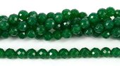 Agate Dyed Green Faceted Round 8mm beads per strand 48Beads-beads incl pearls-Beadthemup