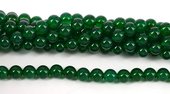 Green Agate Polished Round 8mm beads per strand 48-beads incl pearls-Beadthemup