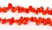 Coral Orange T/Drill Nugget app 13mm/60b-beads incl pearls-Beadthemup