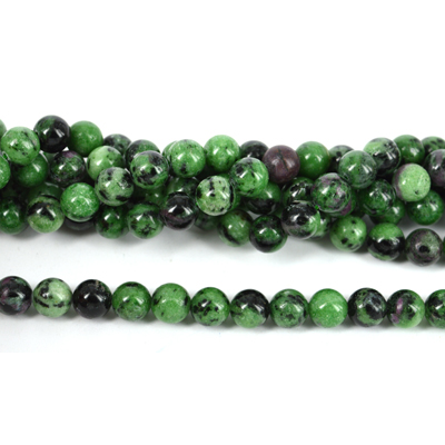 Ruby Zoisite Polished Round 10mm beads per strand 39