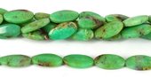 Chrysophase Polished Flat Oval 12x25mm beads per strand 16-beads incl pearls-Beadthemup