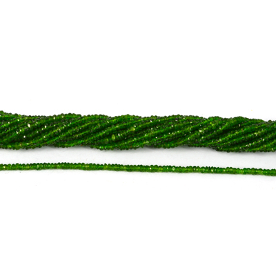 Chrome Diopside Faceted Rondel 3.3mm beads per strand 240