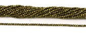 Pyrite Faceted  Round 2mm beads per strand 182-beads incl pearls-Beadthemup