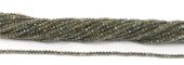 Labradorite Faceted Round 2mm strand 33.5cm long-beads incl pearls-Beadthemup