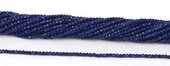 Lapis Faceted Round 2mm strand 33.5cm-beads incl pearls-Beadthemup