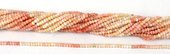Pink Opal Faceted Rondel 3x4mm strand-beads incl pearls-Beadthemup