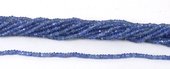 Tanzanite Faceted Rondel 3x2mm strand-beads incl pearls-Beadthemup