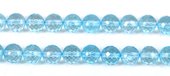 Blue Topaz Faceted Round 8mm EACH bead-beads incl pearls-Beadthemup