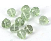 Green Amethyst Lazer Cut Onion 10mm PAIR-beads incl pearls-Beadthemup