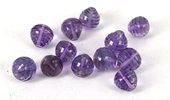 Amethyst Lazer Cut Onion 10mm PAIR-beads incl pearls-Beadthemup
