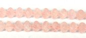 Rose Quartz Faceted Twist lantern 12x14mm EACH-beads incl pearls-Beadthemup