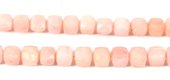 Pink Opal Faceted Cube app.6mm EACH-beads incl pearls-Beadthemup
