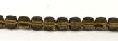 Smokey Quartz Faceted cube 8mm EACH-beads incl pearls-Beadthemup