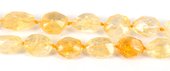 Citrine Faceted Nugget app 16x12mm EACH-beads incl pearls-Beadthemup