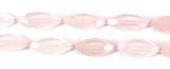 Rose Quartz Faceted Elipse app 28x14mm EACH-beads incl pearls-Beadthemup
