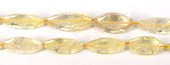 Citrine Polished 3 sided olive app 28mm Each-beads incl pearls-Beadthemup