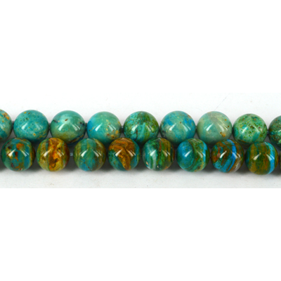 Peruvian AA Blue opal Polished round 14/15mm EACH bead