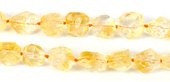 Citrine Faceted Nugget app 13mm EACH-beads incl pearls-Beadthemup