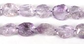 Amethyst Faceted Nugget app 26mm EACH-beads incl pearls-Beadthemup