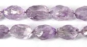 Amethyst Faceted Nugget app 36mm EACH-beads incl pearls-Beadthemup