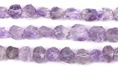 Amethyst Faceted Nugget app 14mm EACH-beads incl pearls-Beadthemup