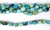 Blue Opal Africa Polished Nugget app 12x16mm strand 24 beads-beads incl pearls-Beadthemup