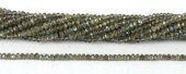 Labradorite diamond cut round 3mm 40cm s-beads incl pearls-Beadthemup