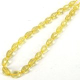 Lemon Quartz Faceted 3sided olive EACH-beads incl pearls-Beadthemup
