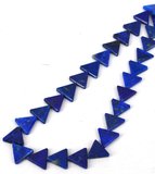 Lapis flat Triangle 14/16mm EACH-beads incl pearls-Beadthemup