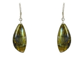 Labradorite Sterling Silver Polished Earring stone 1-jewellery-Beadthemup
