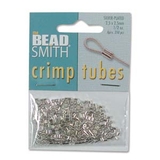 Silver plate Base Crimp 2.5x2.5mm approx 250 pack-findings-Beadthemup