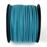 Faux Suede 3mm Blue Teal per M-stringing-Beadthemup